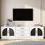 Meuble télé moderne et minimaliste, meuble multimédia avec tablettes réglables-105701895