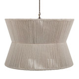 Gregory 8 - Light Shaded Geometric Chandelier with Rope Accents