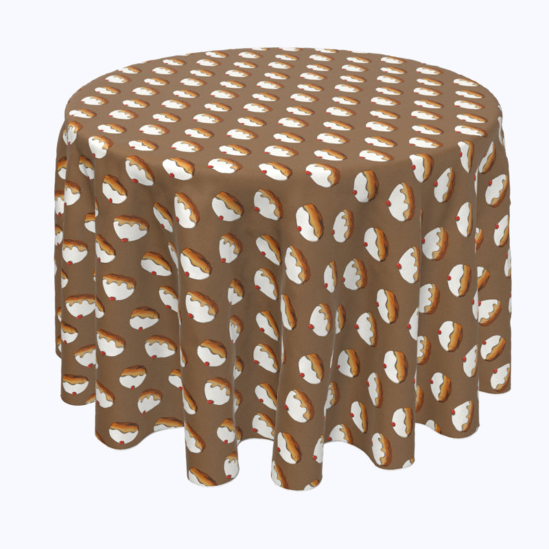 Geometric Round Tablecloth, 108" x 108"