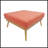 33" Large Square Ottoman Coffee Table