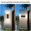 Appliques murales d'extérieur murales noires de haut en bas matte (base E26, ampoule non incluse)-1483793200-1483793201