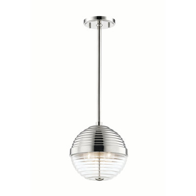 Easton 10.25" 3-Light Optic Glass Pendant