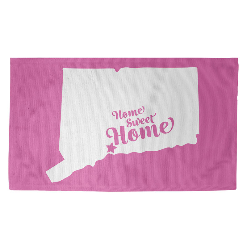 Tapis de maison rose new refuge, Rectangle 3 pi x 5 pi, Oui