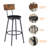 Pub High Dining Table 7 Piece Set,Bar Table Set for 6-728199478-728199483