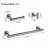 3 Piece Wall Mounted Bathroom Hardware Set with Towel Bar, Toilet Paper Holder and Robe Towel Hook for Modern Bathrooms