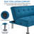 66'' Faux Leather Convertible Sofa-1758155290
