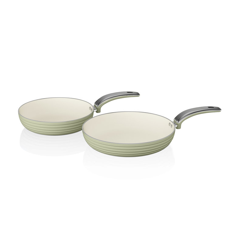 Retro Ceramic Non-Stick Frying Pan, Green