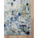 Tapis intérieur bleu clair Hashimoto