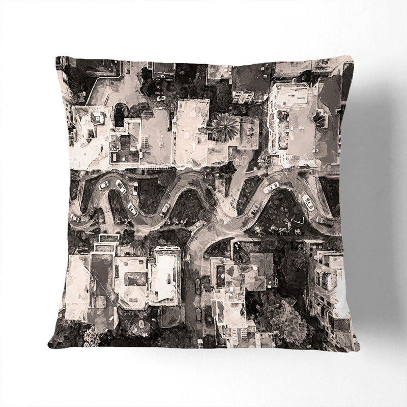Square Throw Cushion, Black, 40 x 40 cm