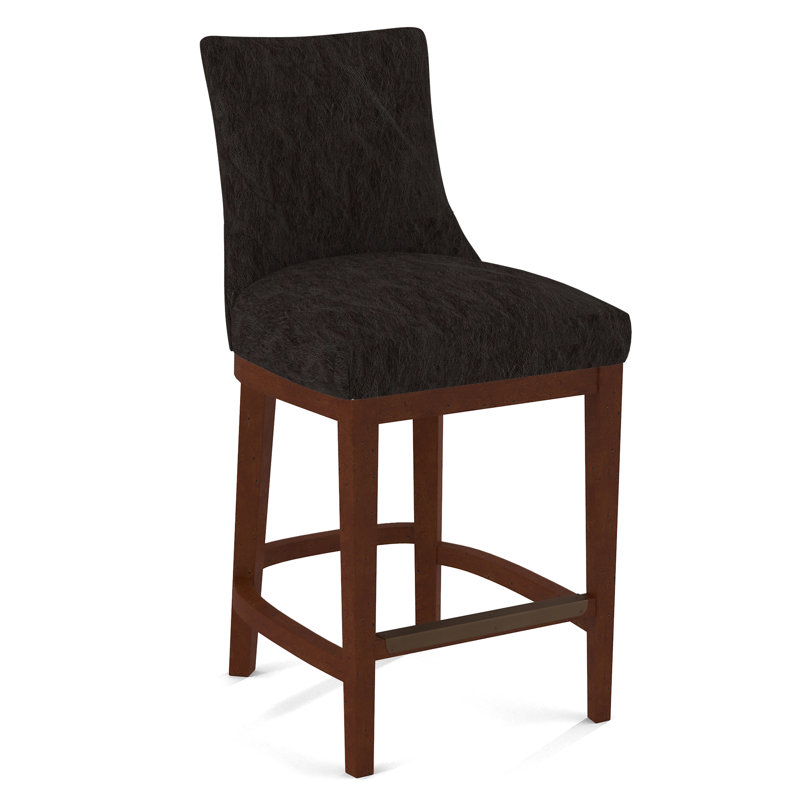 Upholstered Stool, Applause Bajah Ruby, White