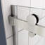 Porte de douche coulissante avec verre trempé 5/16 po et finition polie pour salle de bain transparent - utilisation