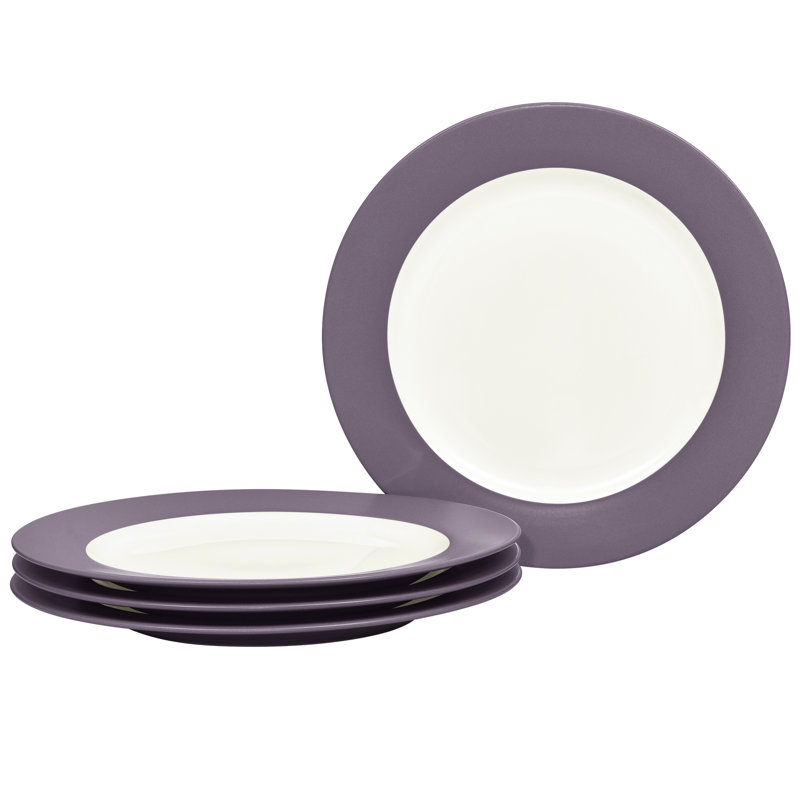 Assiettes plates Noritake Colorwave, 11 po, Prune