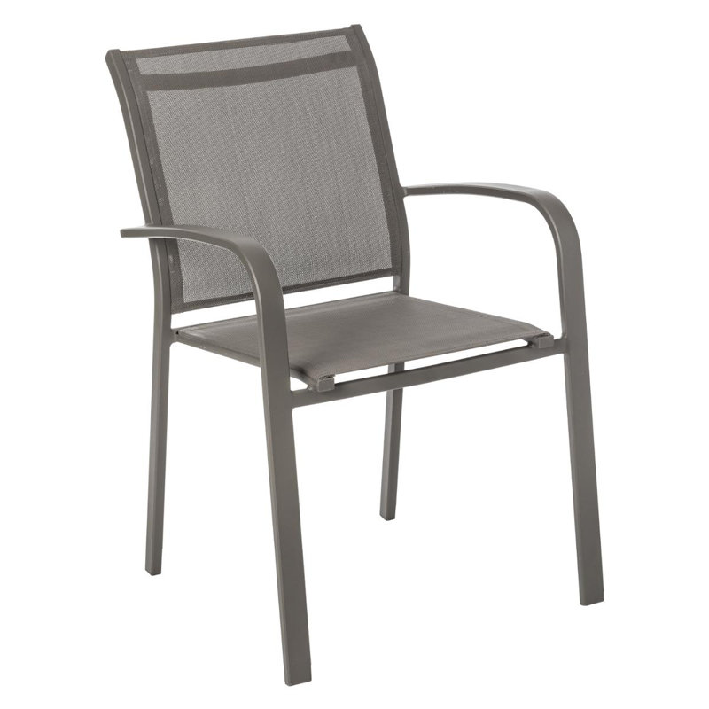 Svartalfheim Stacking Patio Dining Armchair, Brown, Dark Brown