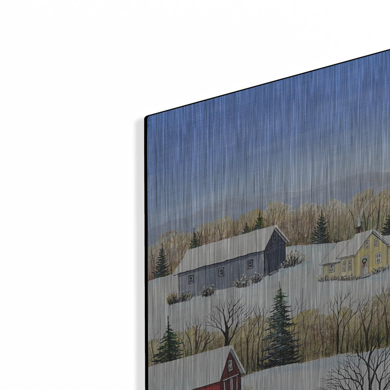 Lark Manor «Majestic Winter» par Sharon Mark, art mural en métal, H 24 po x l 36 po