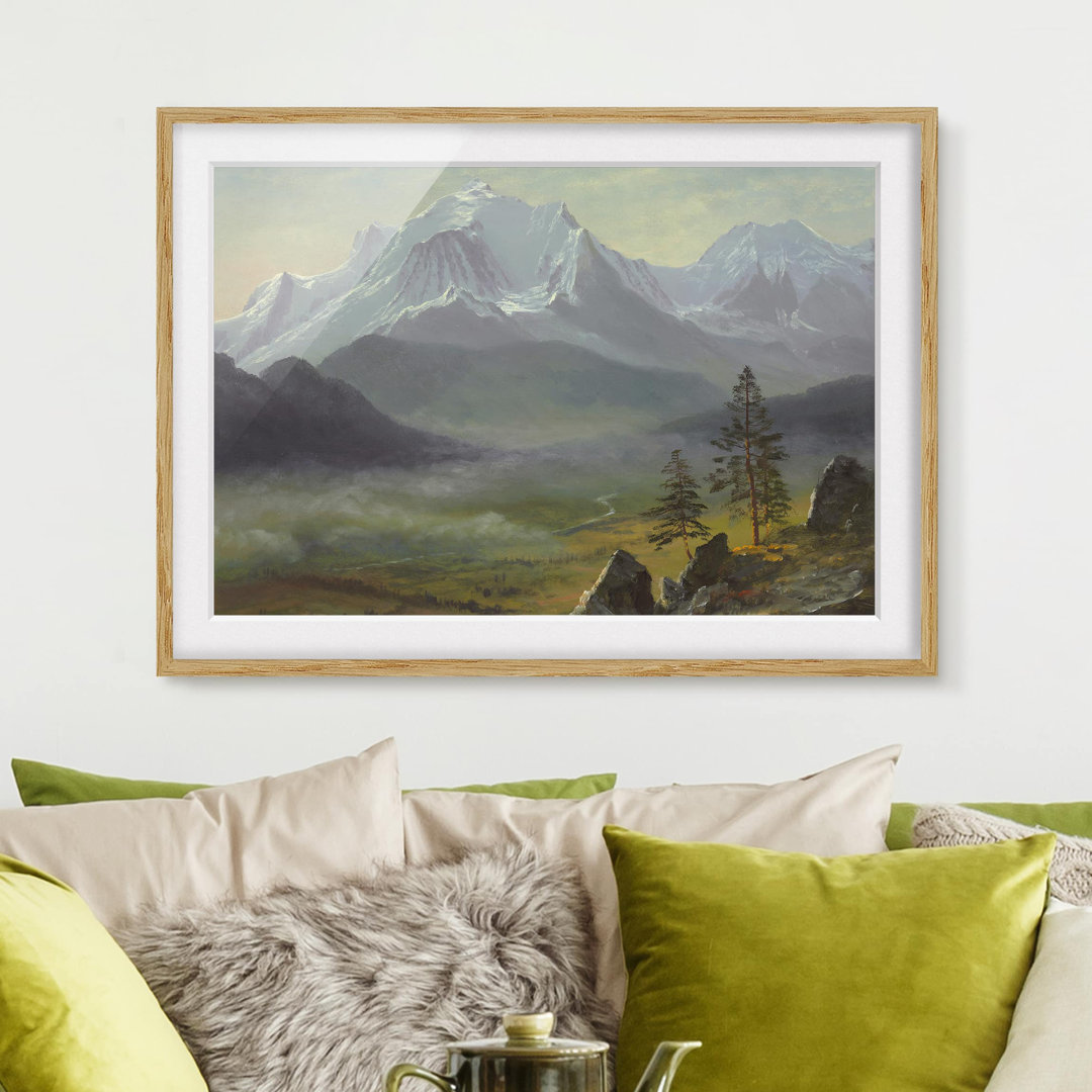 Gerahmtes Poster Mont Blanc von Albert Bierstadt