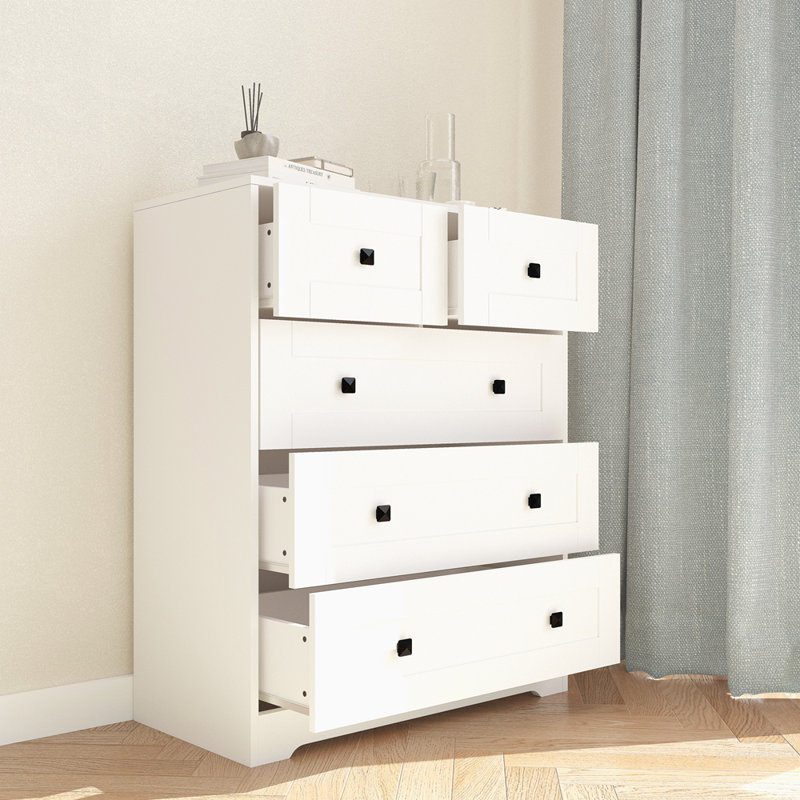Commode à 5 tiroirs avec porte de ferme