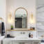 1 - Light Gold LED Crystal Swing Arm Sconce