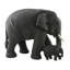 Novica Elephant Mother Teakwood Sculpture