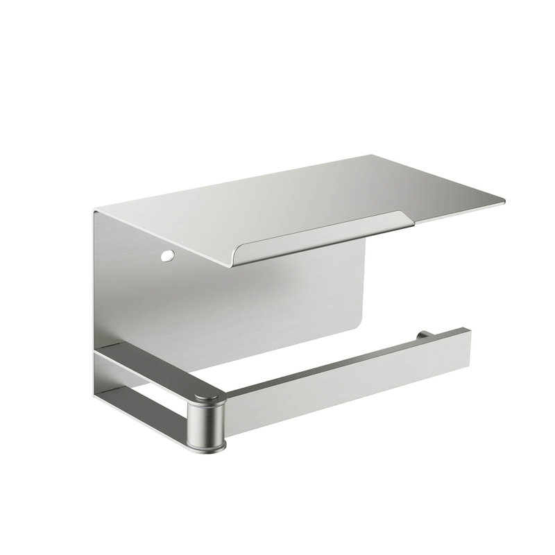 Porte-papier hygiénique Deco noir mat KBA1209MB, Nickel brossé