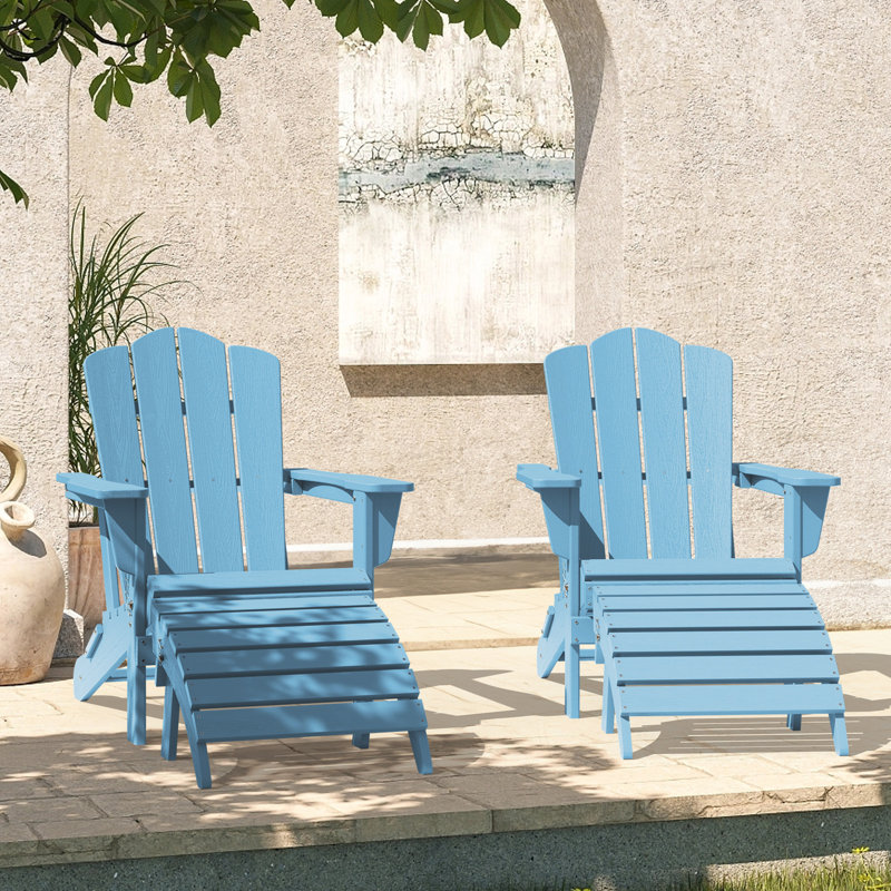 Repose-pieds Wolir Classic Adirondack, Bleu clair