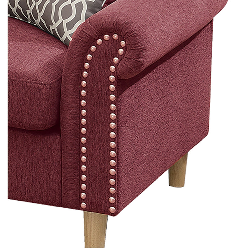 Ensemble modulaire réversible, Velours rouge
