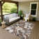 Machine Washable Indoor/Outdoor London ACN2260 Floral Rug