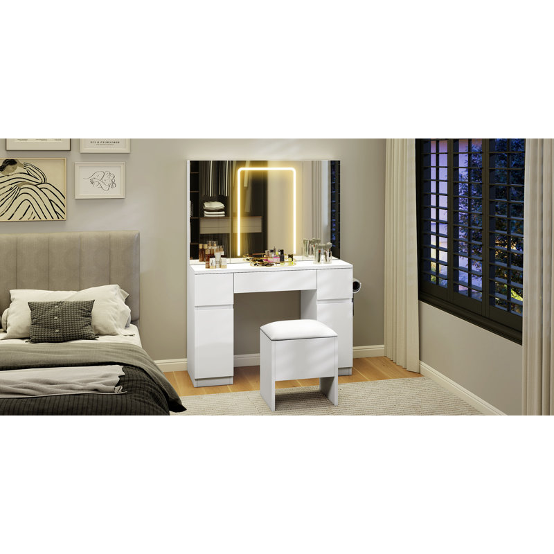 Cadedra Dressing Table with Mirror