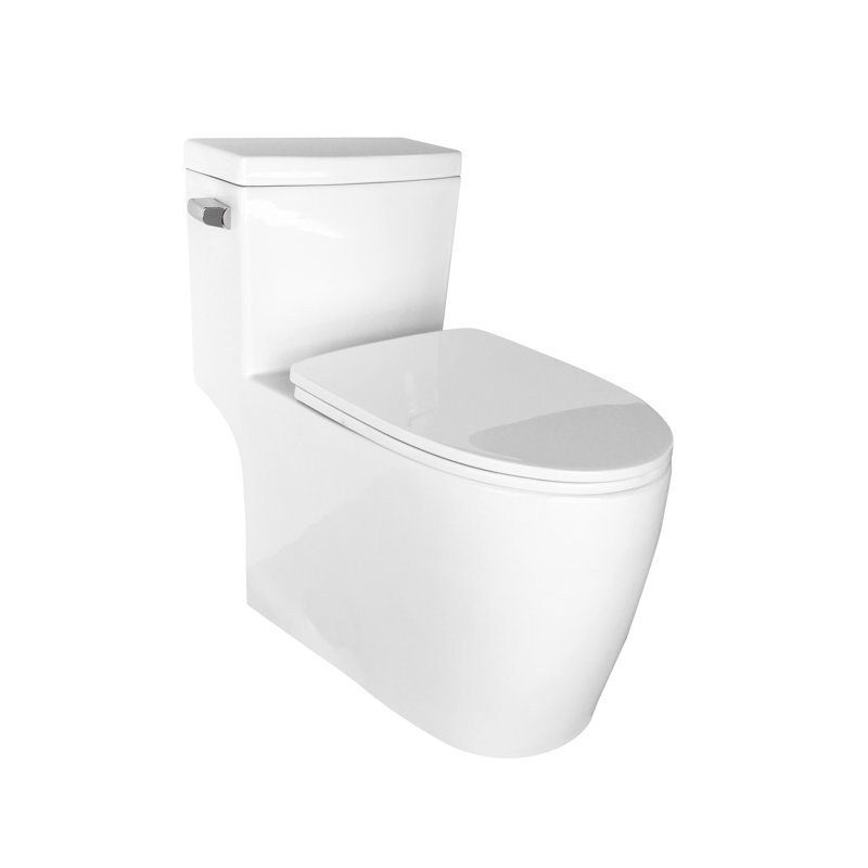 Toilette allongée une pièce 1,28 GPF (économe en eau) (siège inclus)