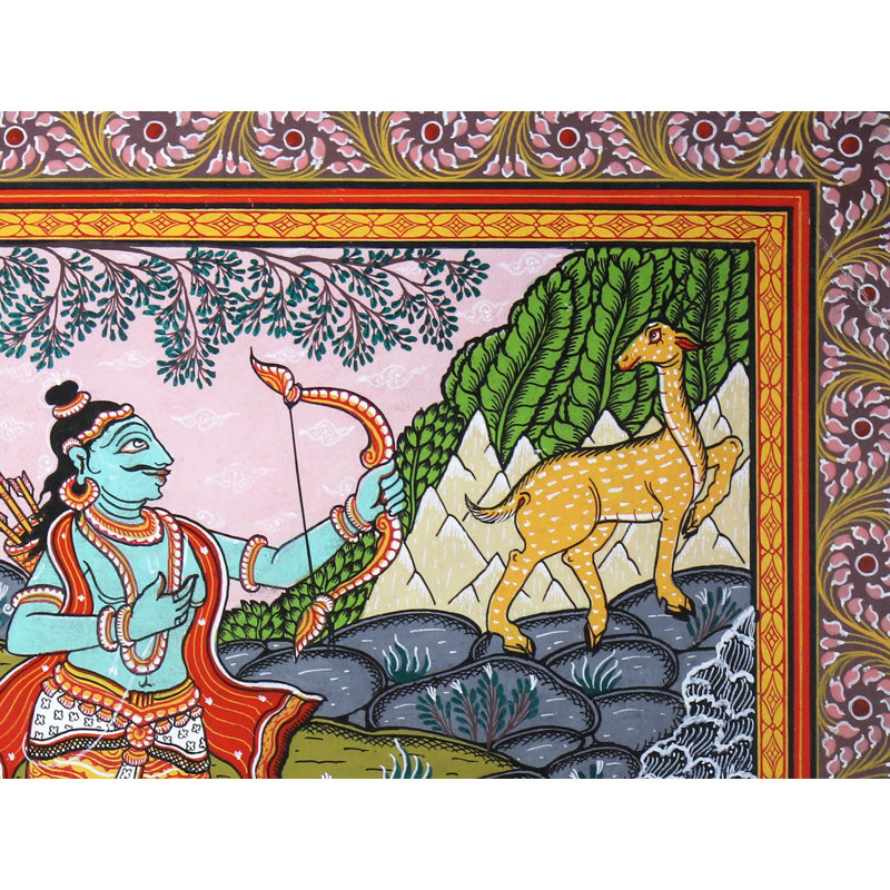 Déesse Sita qui demande à Lord Rama d'attraper le cerf doré