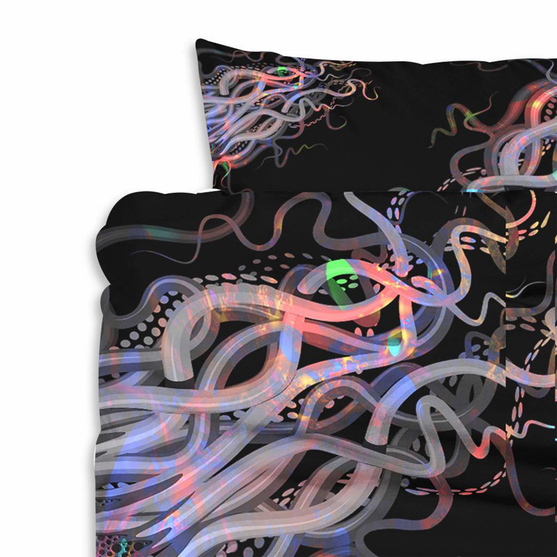  Ensemble de housse de couette Octopus, Housse de couette pour très grand lit et 2 très 