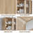 Slatted Wall Mount Cabinet: Mid-Century Oak Bathroom Storage With Adjustable Shelf