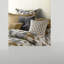 Ensemble de literie luxueux doré, jacquard de polyester pour maison moderne