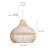 Calpella -Natural and White Rattan Light Pendant-2078343071