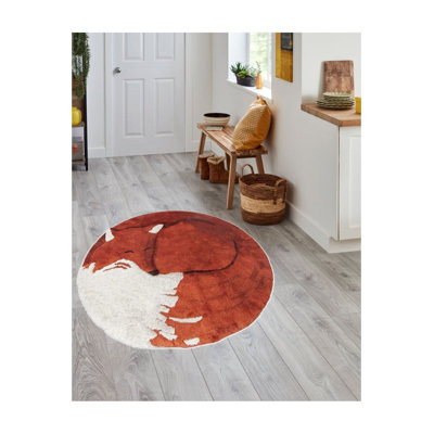 Tapis rond lavable Fox