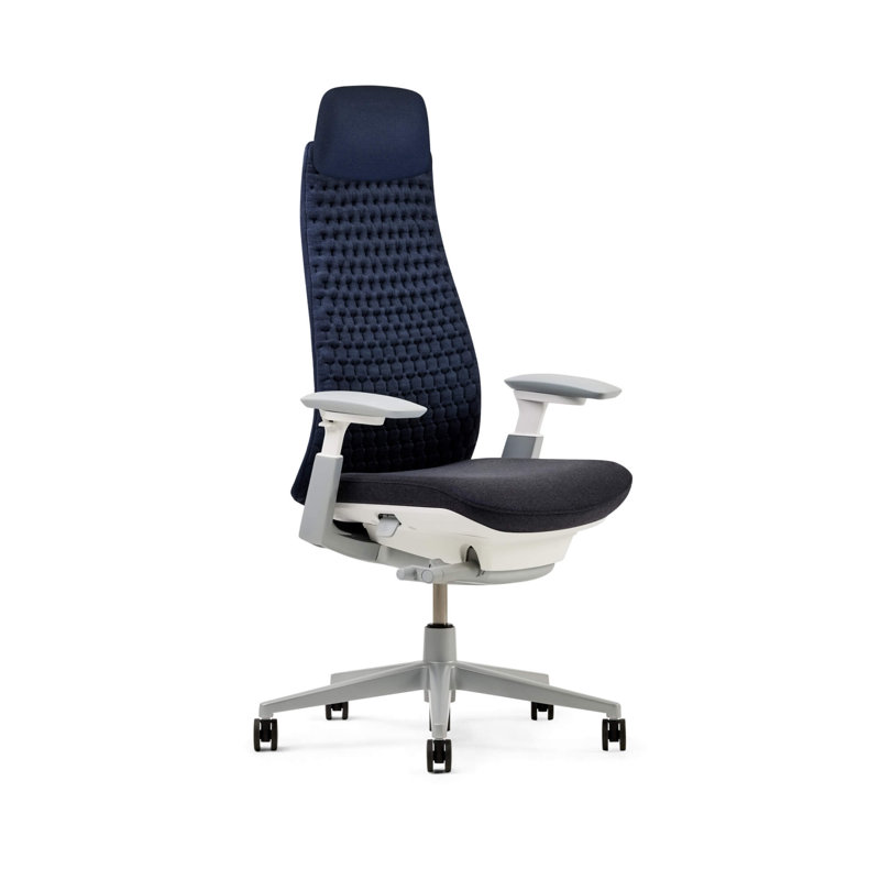 Haworth Fern Digital Knit Executive Chair, Deep Sea, Yes