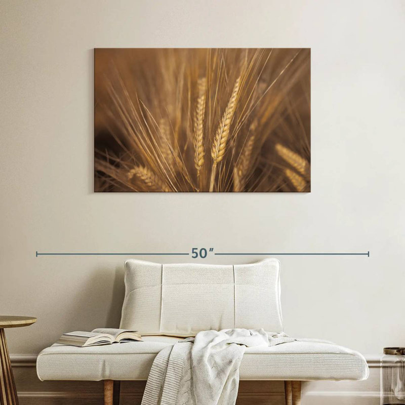 Harnek Wheat Field Up Close, 26" H x 39" W