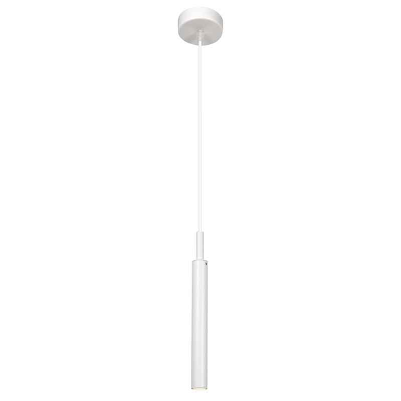 Sadie 1 - Light LED Cylinder Pendant, 20cm H x 5.5cm W x 20cm D, White