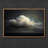 Dramatic Luminous Cloud Floating in Dark Sky Framed Print Wall Art-613778299-613778296