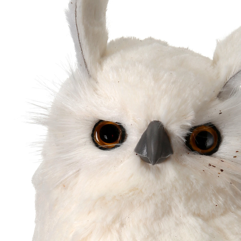 Hibou à fourrure avec bébé
