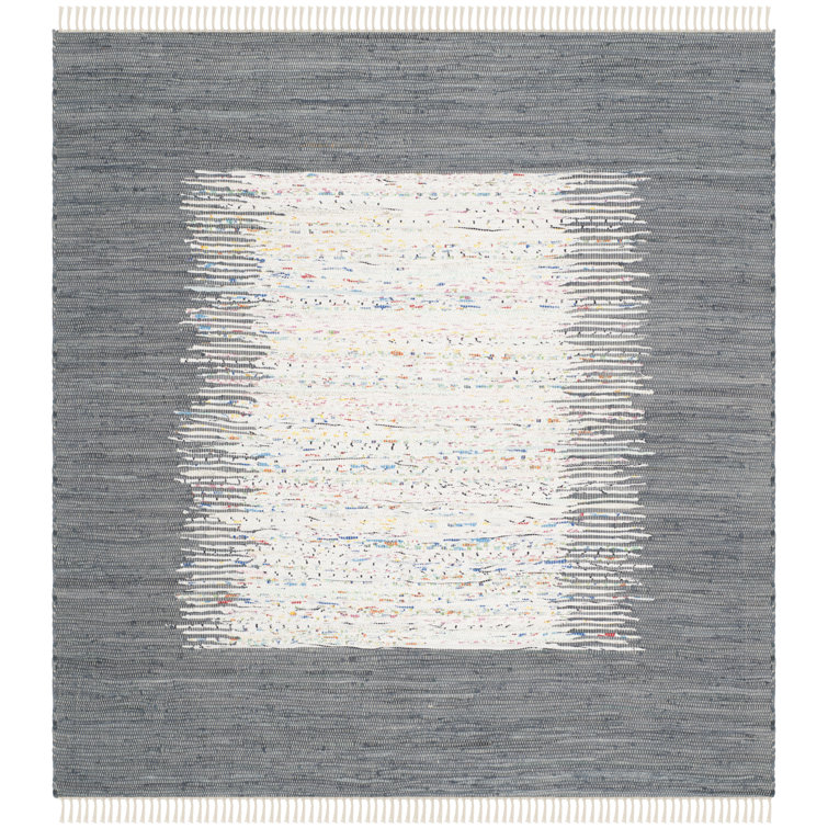 Annia Hand Woven Cotton Solid Color Rug