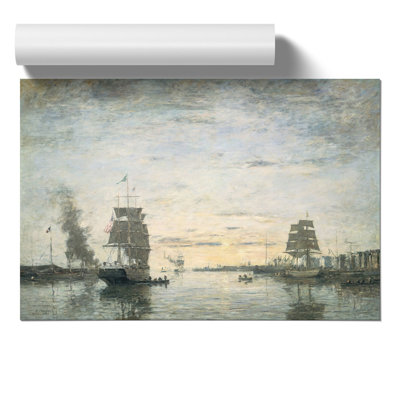Entrance To The Harbor by Eugene Boudin - No Frame Painting