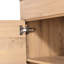 Meuble-lavabo 36 po - Armoire à deux portes et humidité imitation bois de style moderne de style chêne de 36 po avec tablettes autoportantes ou en contreplaqué 2 portes