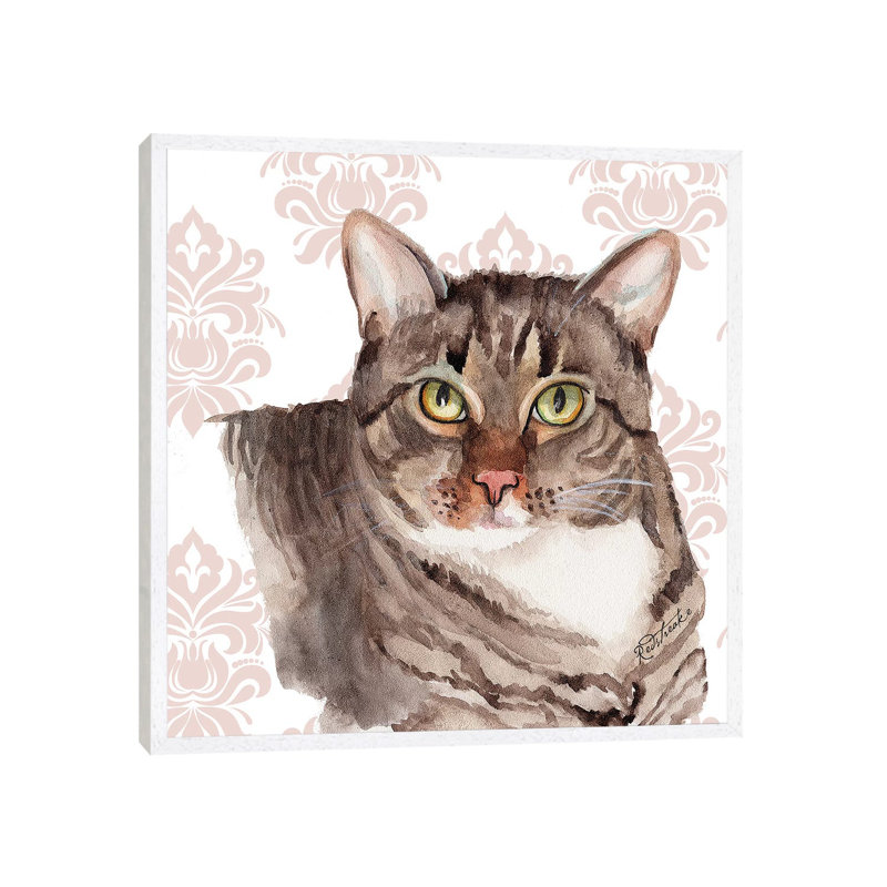 Gertie by Jennifer Redstreake - Print on Canvas, White Framed, 66.04 cm H x 66.04 cm W