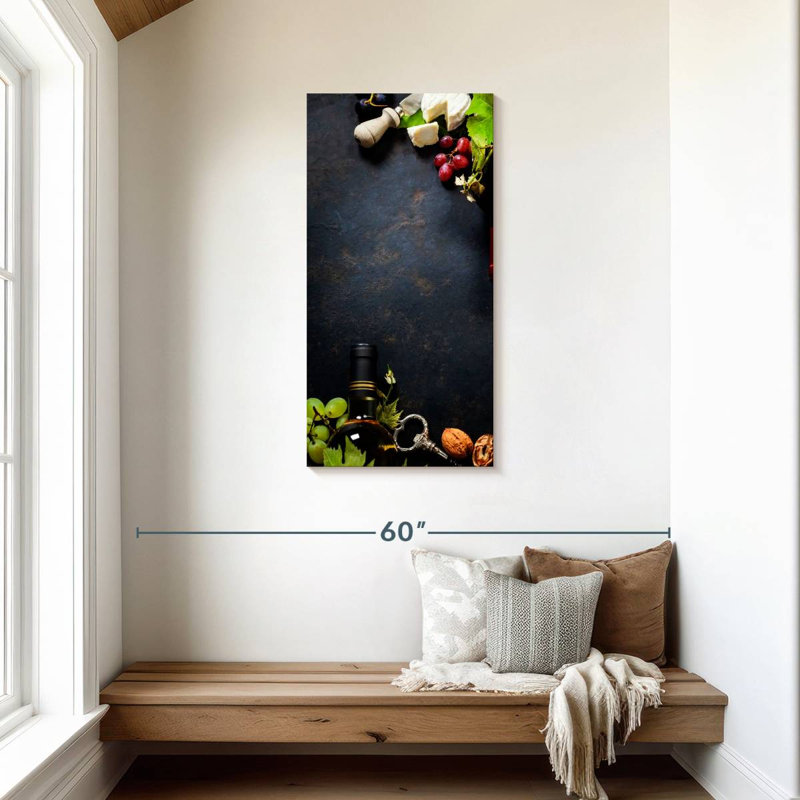 Wine Pairing Table, 42" H x 21" W
