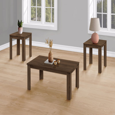 Ensemble de table, ensemble 3 pièces, café, bout, côté, accent, stratifié, transitionnel