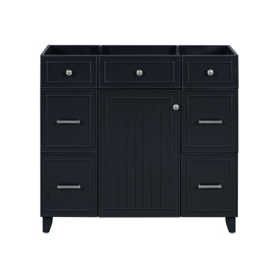 [Cabinet seulement] Meuble-lavabo de 36 po - Noir (lavabo non inclus)