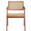 Fauteuil beige et naturel (ensemble de 2)