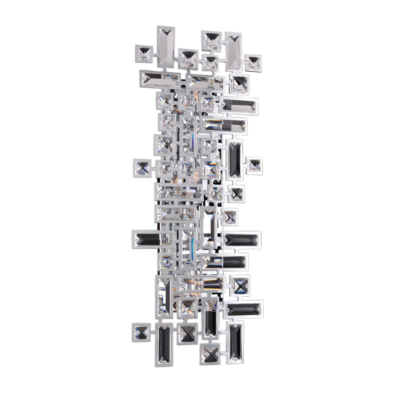 Applique murale Vermeer 4 LT Allegri, Chrome