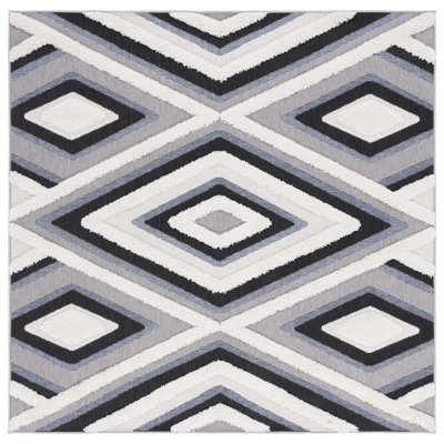 Tapis d'intérieur / extérieur à motif géométrique Dimon Performance