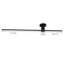 Macaullay 39.37" Black Flush Mount Wall Light
